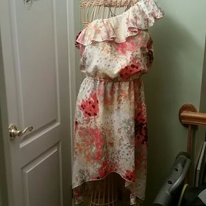 My Michelle on shoulder hi low dress